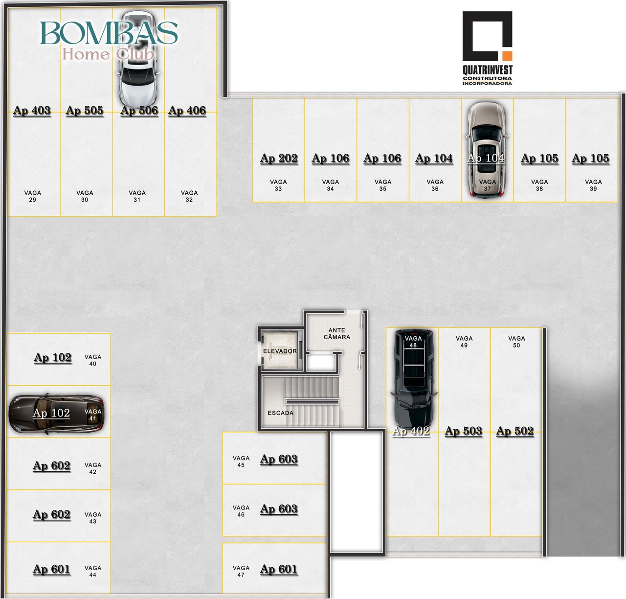 Apartamento em Construção em Bombinhas/SC com 87,43m² área privativa sendo 2 suítes 2 vagas de garagem lazer completo