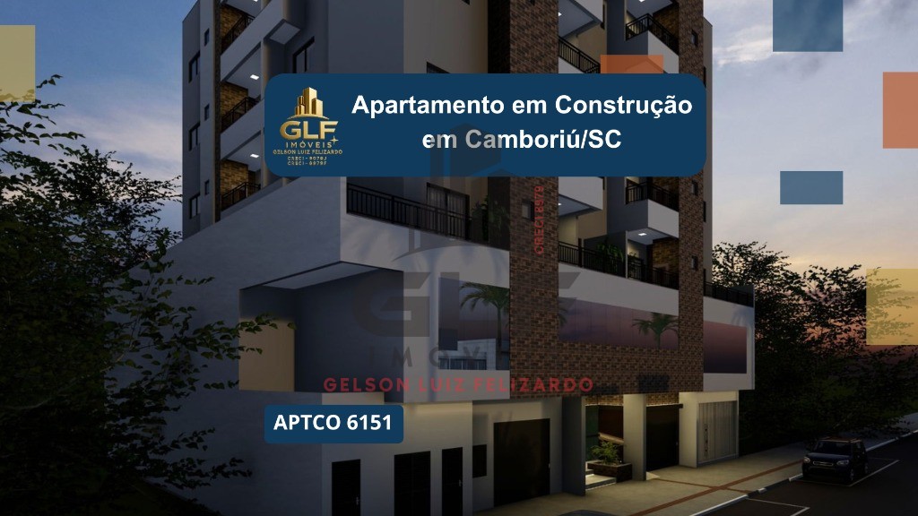 Apartamento em construção em camboriú/sc com 107,42m² área p