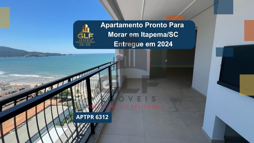 Apto Pronto em Itapema/SC bairro Meia Praia, com 190m² área privativa sendo, 4 suítes, 3 vagas de garagem, área de lazer completa