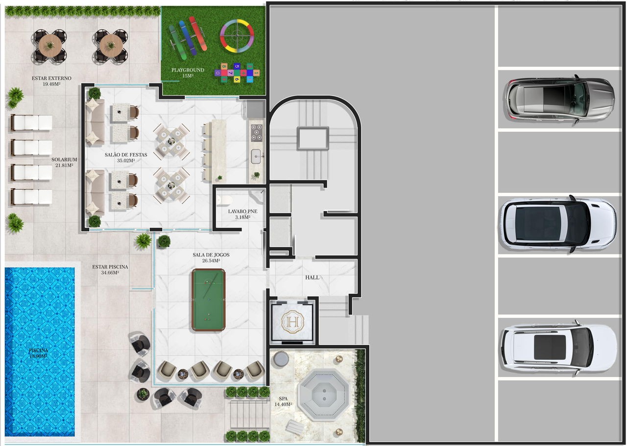 Apartamento Pronto para morar em Itapema/SC com 109,35m² área privativa sendo 3 suítes 2 vagas de garagem, lazer completo