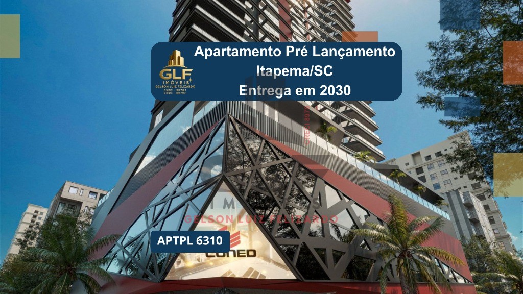 Apto Pré Lançamento em Itapema/SC bairro Meia Praia, com 173m² área privativa sendo, 4 suítes, 3 vagas de garagem, área de lazer completa