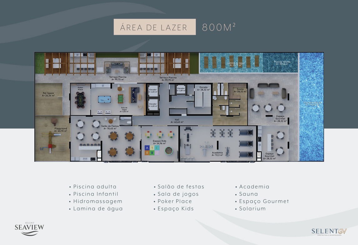 Apartamento em Construção em Porto belo/SC com 119,48m² área privativa sendo 3 suítes 2 vagas de garagem, lazer completo