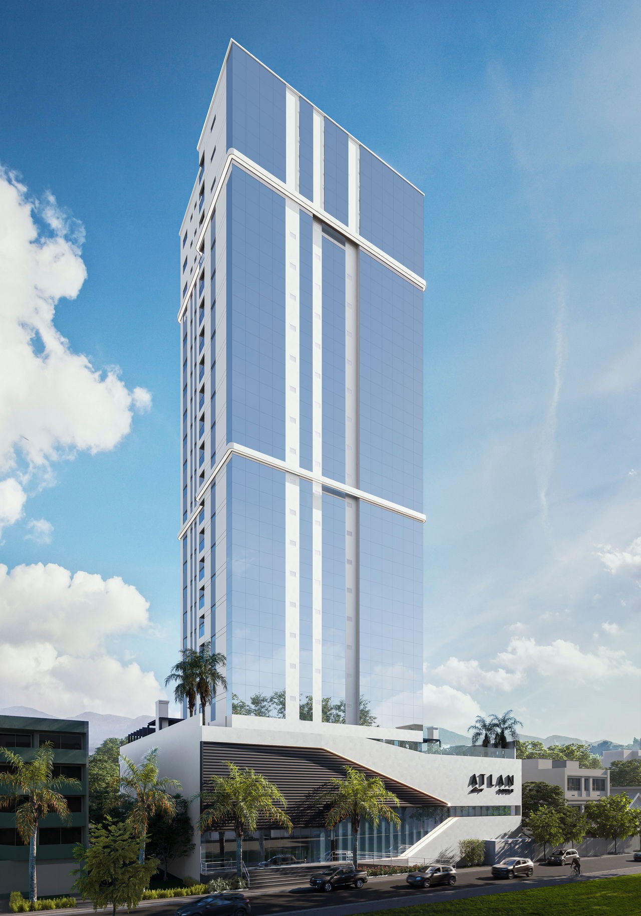 Apartamento em Construção em Itapema/SC Centro com 202,50m² área privativa sendo 4 suítes 3 vagas de garagem, área de lazer completa