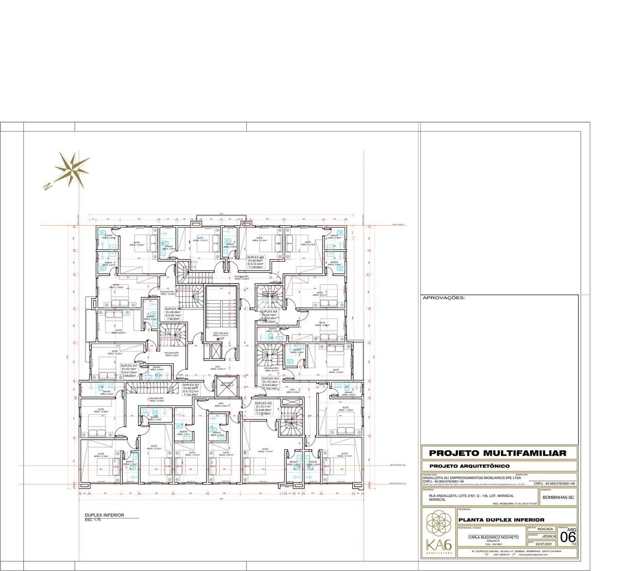 Apartamento pronto para morara em bombinhas/sc com 82,87m² á