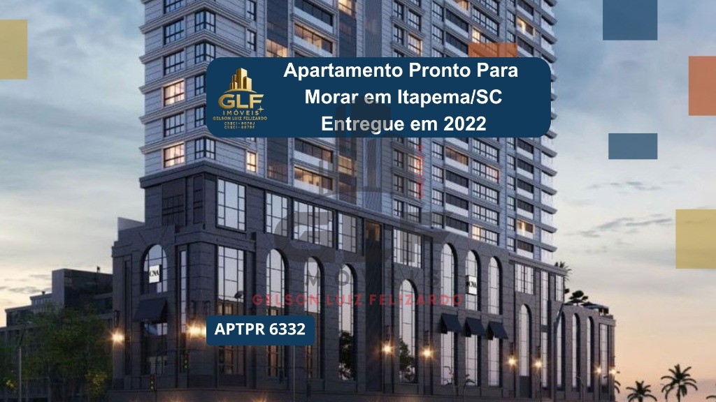 Apto Pronto em Itapema/SC bairro Meia Praia, com 205,16m² área privativa, sendo 4 suítes, 3 vagas de garagem, área de lazer completa
