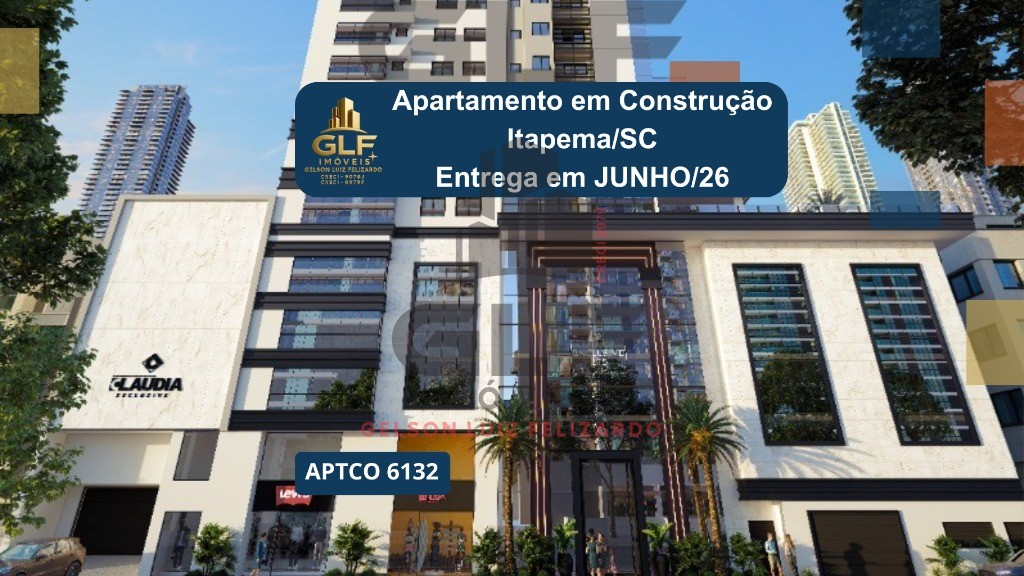 Apto em Construção em Itapema, Meia Praia, com 400m² área privativa sendo 5 suítes, 5 vagas de garagem, área de lazer completa