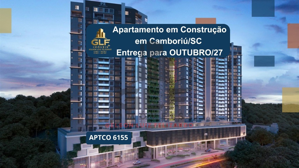 Apartamento em construção em camboriú/sc com 83,95m² área pr