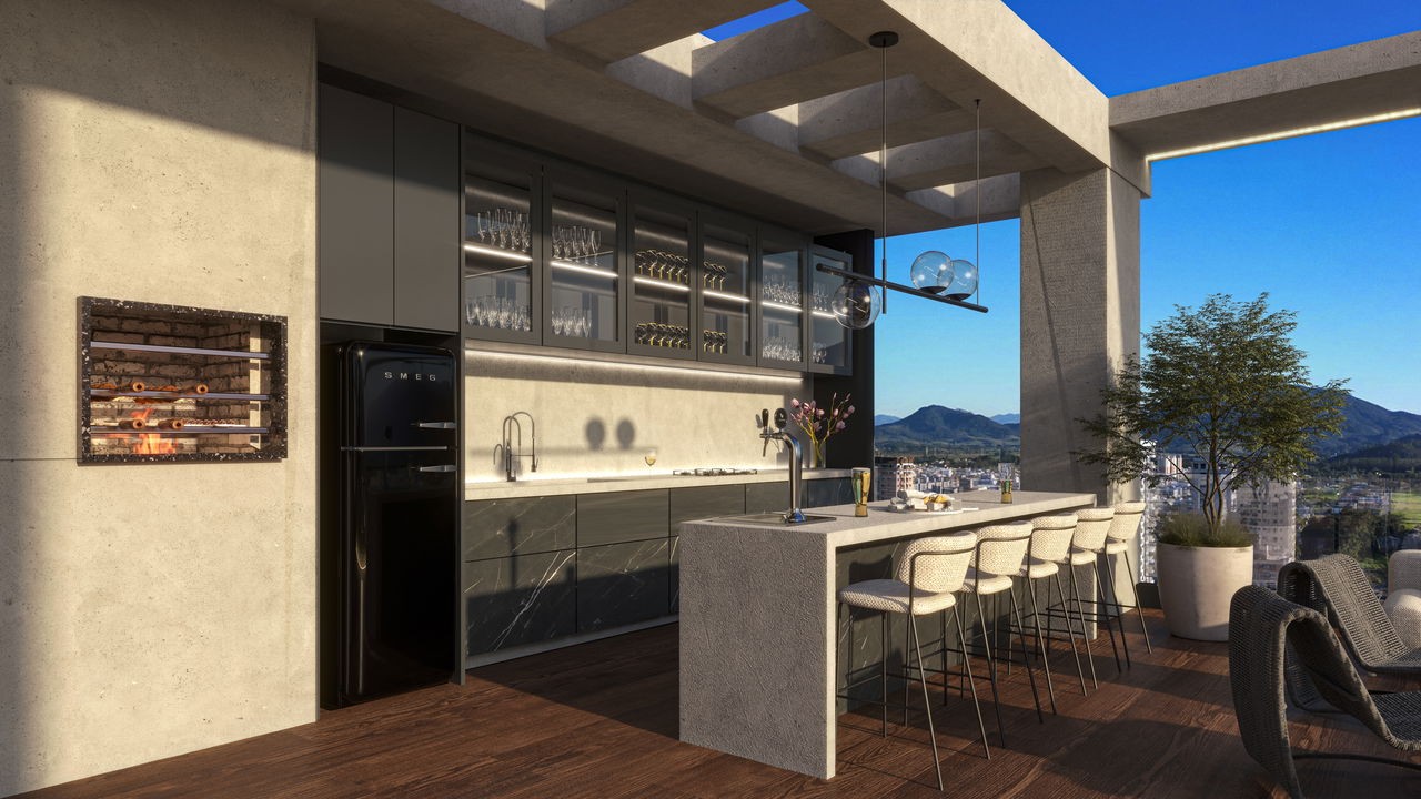 Apartamento em Construção em Itapema/SC bairro Morretes com 70m² área privativa sendo 2 suítes 1 vaga de garagem área de lazer completa