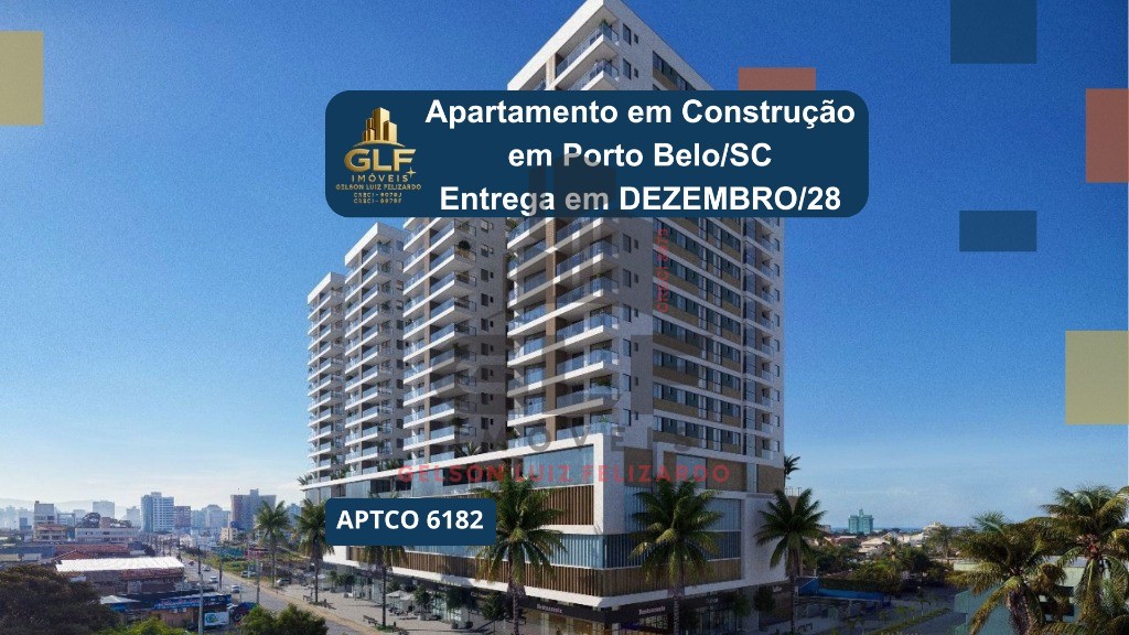 Apto em Construção em Porto Belo, com 139,35m² área privativa sendo 3 suítes, 2 vagas de garagem, área de lazer completa
