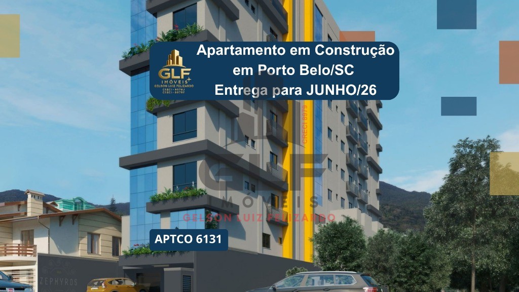 Apartamento em Construção em Porto Belo/SC com 135m² área privativa sendo 3 suítes, 2 vagas de garagem