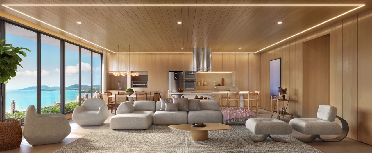 Apartamento em Construção em Porto Belo/SC com 200m² área privativa sendo 4 suítes 3 vagas de garagem área de lazer completa