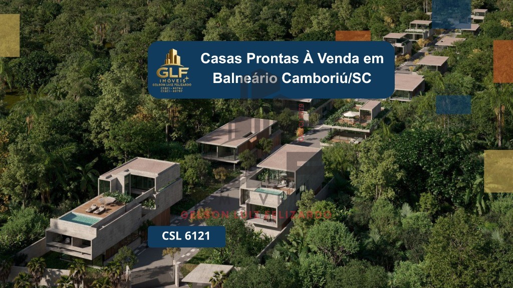 Casas prontas a venda em Balneário Camboriú/SC com 407,12m² de ária sendo 4 suítes, 5 vaga de garagem