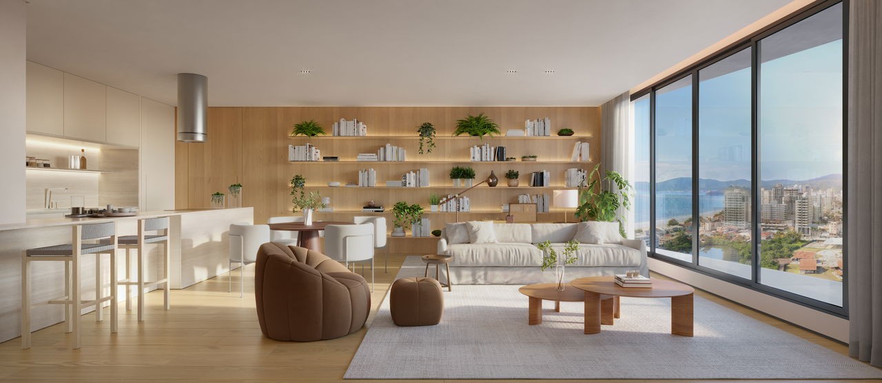 Apartamento em Construção em Porto Belo/SC com 200m² área privativa sendo 4 suítes 3 vagas de garagem área de lazer completa