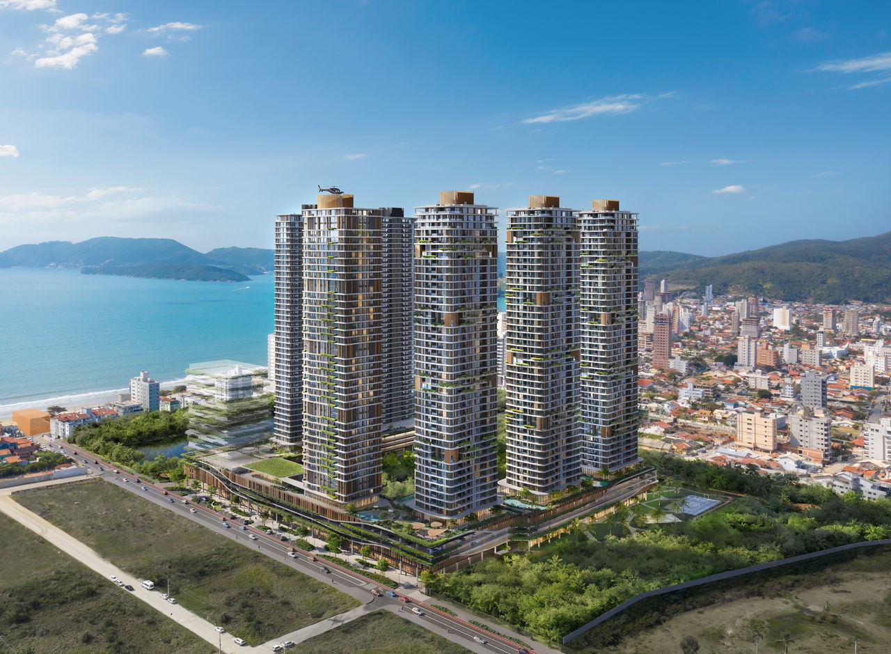Apartamento em Construção em Porto Belo/SC com 200m² área privativa sendo 4 suítes 3 vagas de garagem área de lazer completa