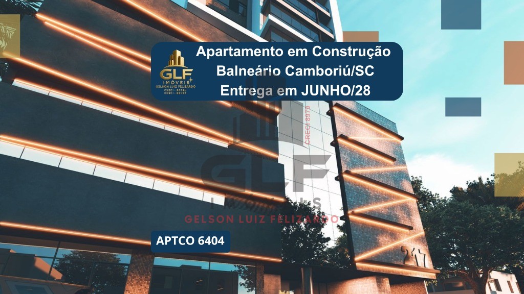 Apto em Construção em Balneário Camboriú, com 172,18m² área privativa, sendo 4 suítes, sendo 3 vagas de garagem, área de lazer completa