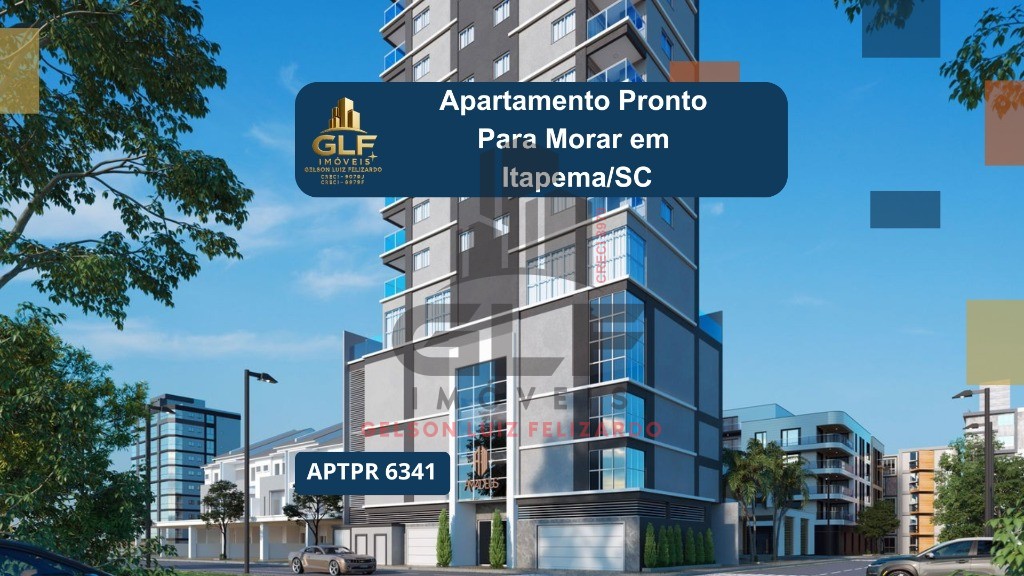 Apto Pronto em Itapema/SC bairro Morretes, com 63,05m² área privativa, sendo 2 suítes, 1 vaga de garagem, área de lazer