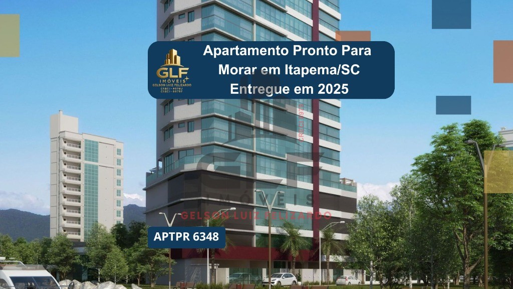 Apto em Construção em Itapema/SC bairro Meia Praia, com 163,10m² área privativa, sendo 4 suítes, 3 vagas de garagem , área de lazer completa