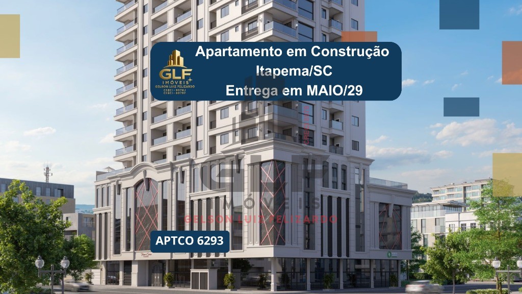 Apto em Construção em Itapema/SC bairro Morretes, com 68,20m² área privativa com 2 dormitórios sendo 1 suíte, 1 vaga de garagem, área de lazer