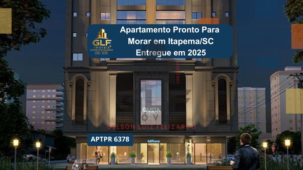 Apto Pronto em Itapema/SC Meia Praia, com 98m² área privativa, sendo 3 suítes, 2 vagas de garagem, área de lazer completa