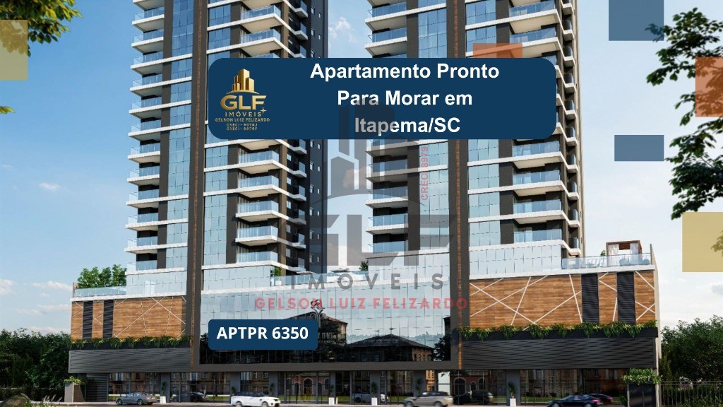 Apto em Pronto em Itapema/SC bairro Meia Praia, com 132,91m² com 3 suítes, 2 vagas de garagem, área de lazer completa