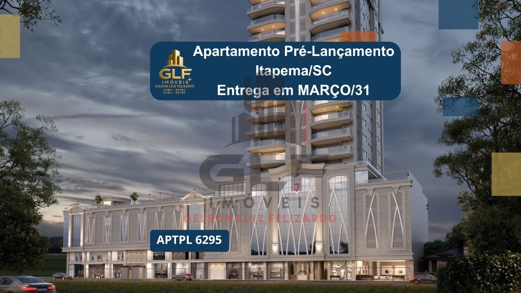 Apto Pré Lançamento em Itapema/SC bairro Meia Praia, com 143,40m² área privativa, sendo 3 suítes, 2 vagas de garagem, área de lazer completa