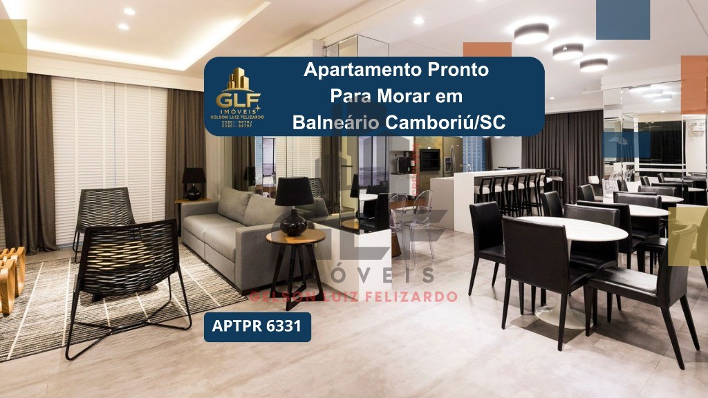Apto Pronto em Balneário Camboriú, com 133,94m² área privativa, sendo 4 suítes 3 vagas de garagem, área de lazer completa