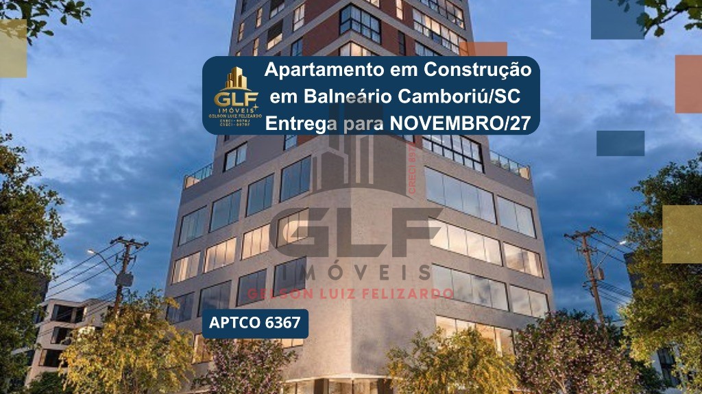 Apto em Construção em Balneário Camboriú, com 163,94m² área privativa sendo 3 dormitórios, 2 vagas de garagem, conta com área de lazer