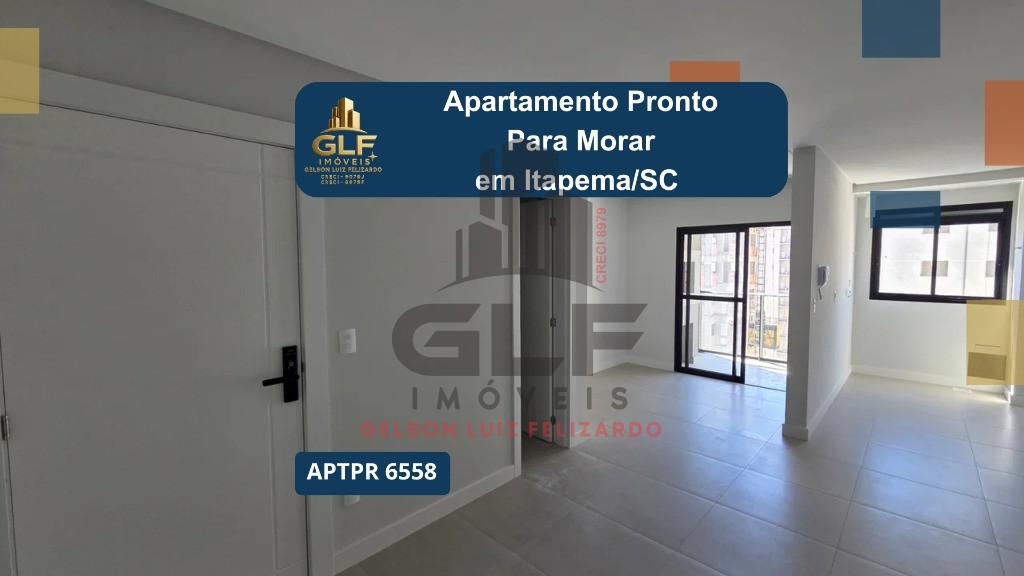 Apartamento Pronto para morar em Itapema/SC bairro Morretes, com 64m² área privativa sendo 2 suítes 1 vaga de garagem