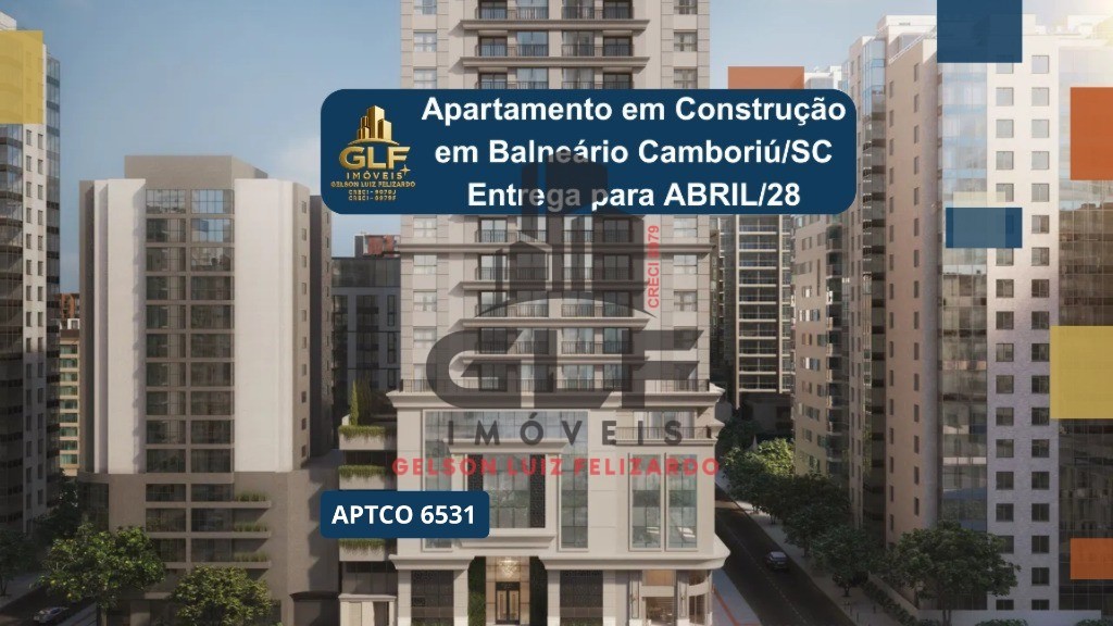 Apartamento em Construção em Balneário Camboriú/SC com 152,82m² área privativa, sendo 3 suítes 3 vagas de garagem