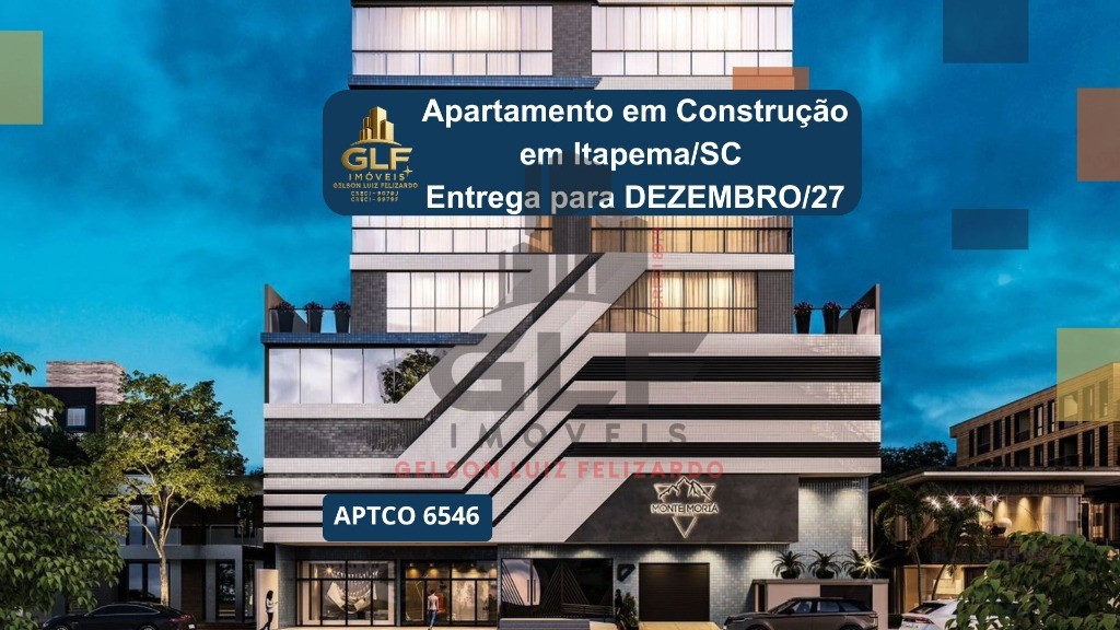 Apartamento em Construção em Itapema/SC com 107m² área privativa sendo, 3 suítes 2 vaga de garagem, lazer completo
