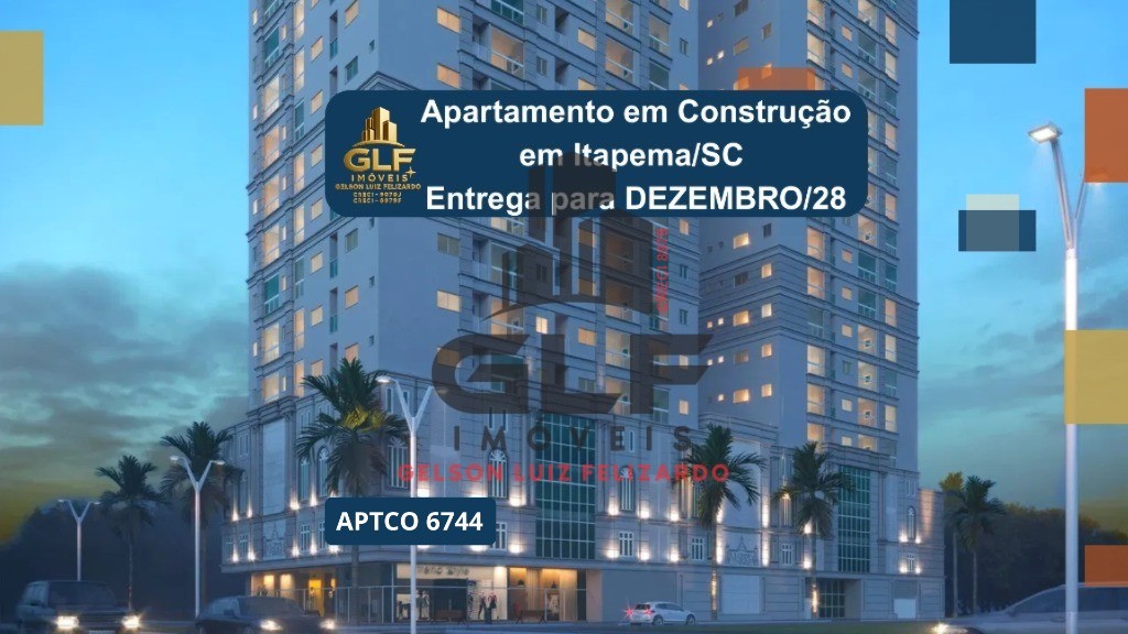 Apartamento em Construção em Itapema/SC com 61,65m² área privativa, com 2 dormitórios sendo 1 suíte, 1 vaga de garagem