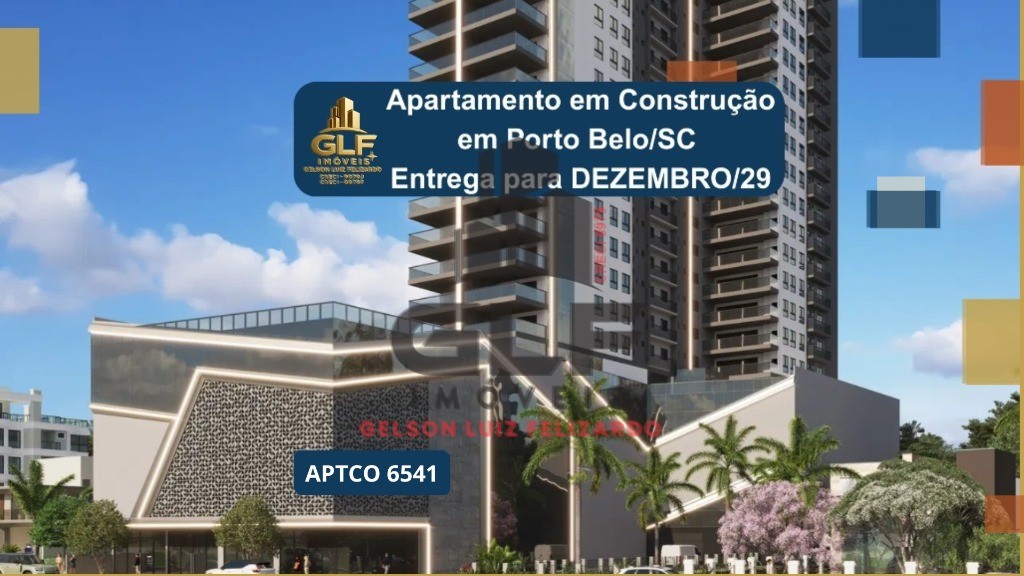Apartamento em Construção no Perequê Porto Belo/SC com 153,55m² área privativa sendo 3 suítes, 2 vagas de garagem, área de lazer completa