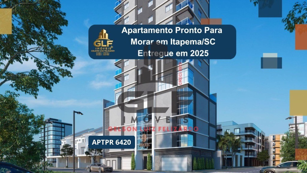 Apto pronto para morar em itapema/sc bairro morretes, com 63