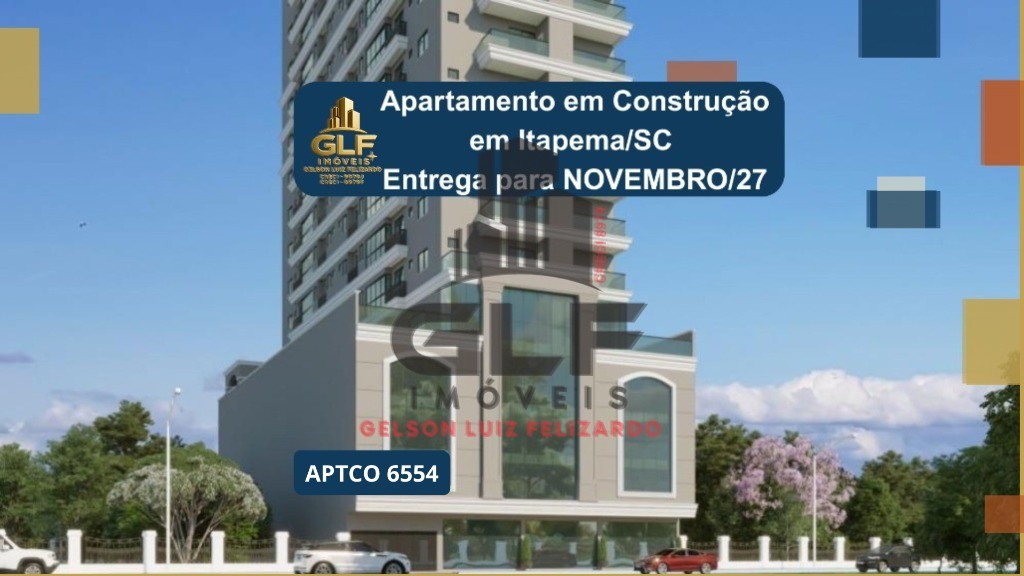 Apartamento em Construção em Itapema/SC bairro Morretes, com 68,08m² área privativa, com 2 dormitórios sendo 1 suíte , 1 vaga de garagem