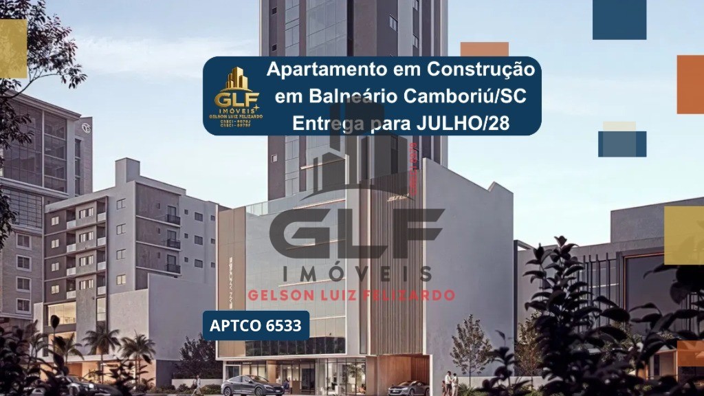 Apartamento em Construção em Balneário Camboriú/SC com 120,49m² área privativa sendo 3 suítes, 2 avgas de garagem