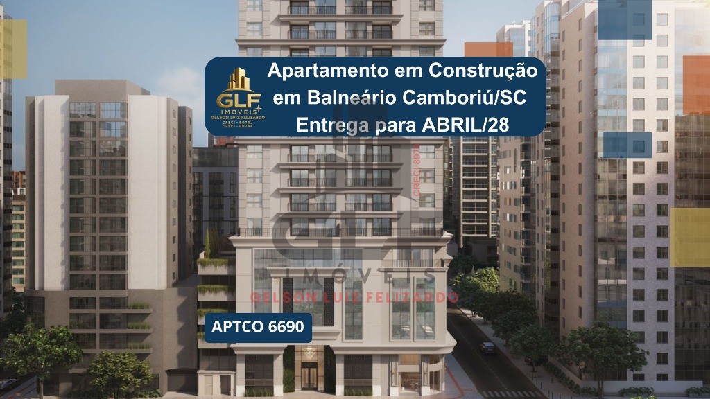 Apartamento em Construção em Balneário Camboriú/SC com 152,82m² área privativa sendo 3 suítes, 3 vagas de garagem