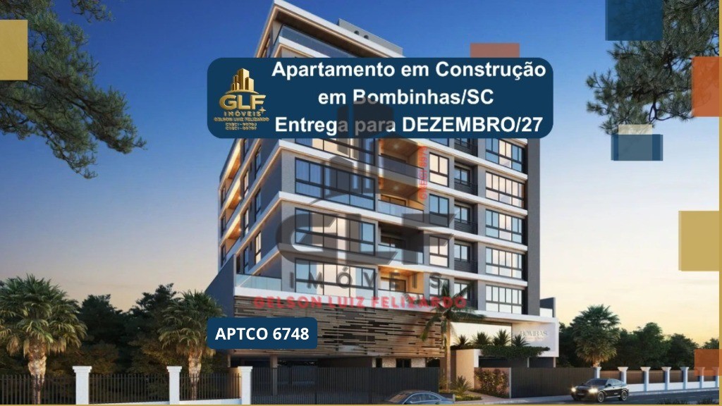 Apartamento em Construção em Bombinhas/SC com 87,43m² área privativa sendo 2 suítes 2 vagas de garagem lazer completo