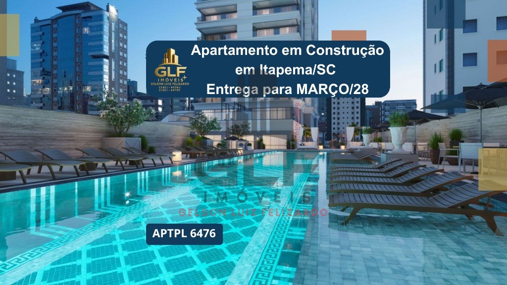 Apto Lançamento em Itapema/SC bairro Meia Praia, com 213.72m² Área privativa, sendo 4 suítes, 3 vagas de garagem, área de lazer completa