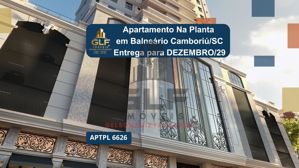 Apartamento de Luxo em Construçaõ com 4 Quartos e 4 Suítes no Centro de Balneário Camboriú-SC!