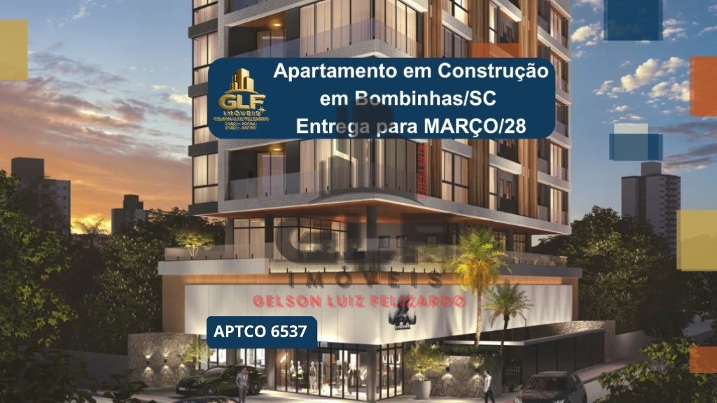 Apartamento em Construção em Bombinhas/SC com 84,00m² área privativa sendo 2 suítes, 2 vaga de garagem