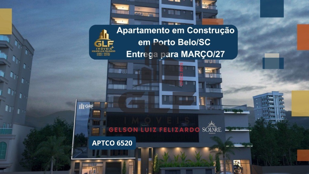 Apartamento em Construção em Porto belo/SC com 114,01m² área privativa sendo3 suítes 2 vagas de garagem
