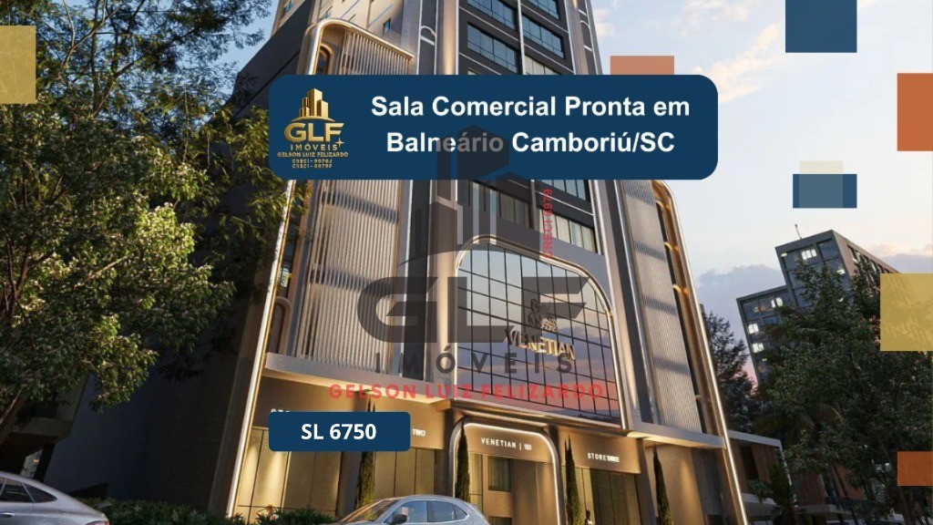 Sala comercial Pronta em Balneário Camboriú/SC com 85m² área privativa bem localizada