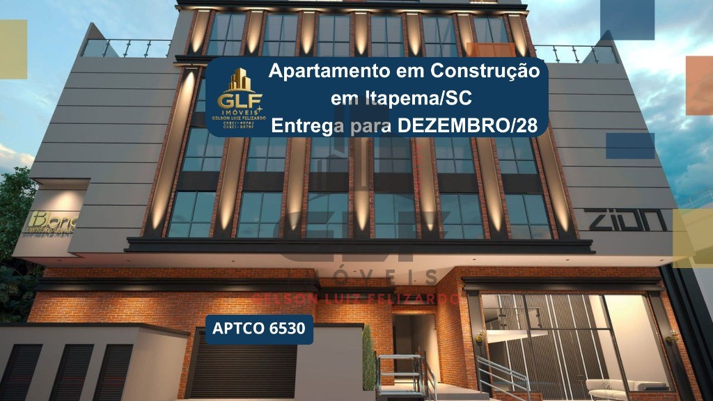 Apto em construção em itapema, bairro, várzea, com 63m² área