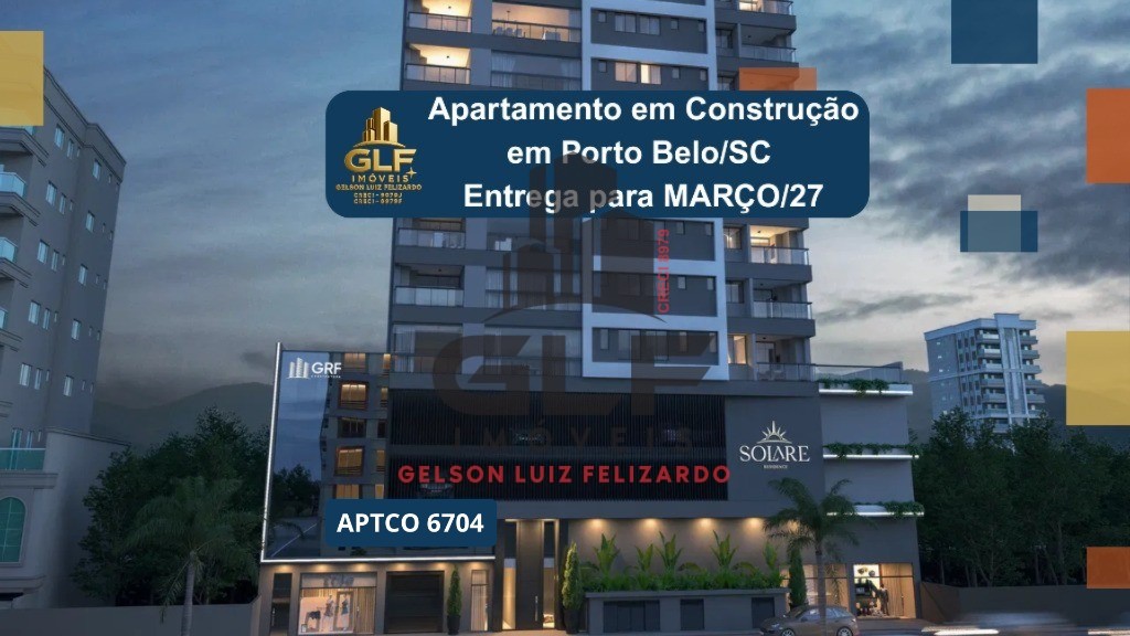 Apartamento em Construção em Porto Belo/SC com 114,01m² área privativa sendo 3 suítes, 2 vagas de garagem