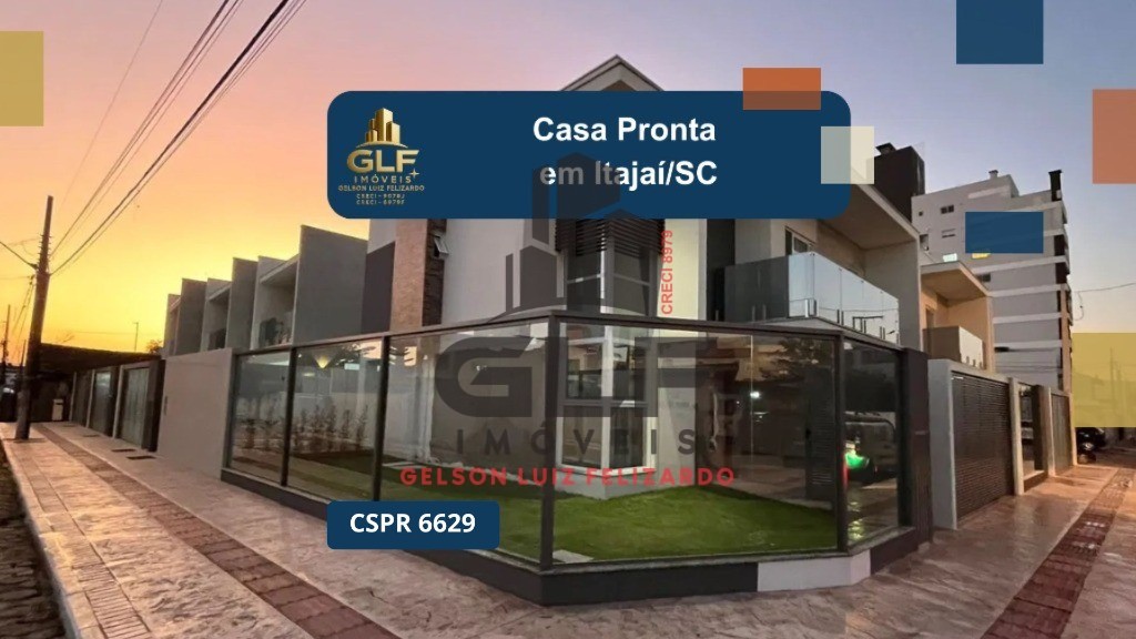 Casa em itajai/sc pronta, com 163m² área privativa, não perc