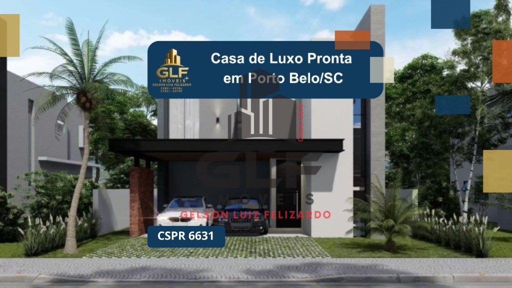 Casa no vivapark pronta em porto belo, com 280,65m² de área 