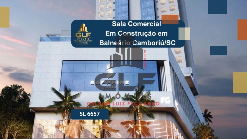 Sala comercial em construção em balneário camboriú, com 53,3