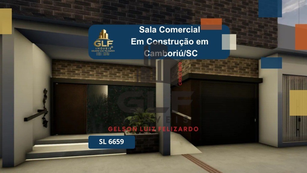 Sala comercial, em construção em camboriú, com 88,72m² de ár