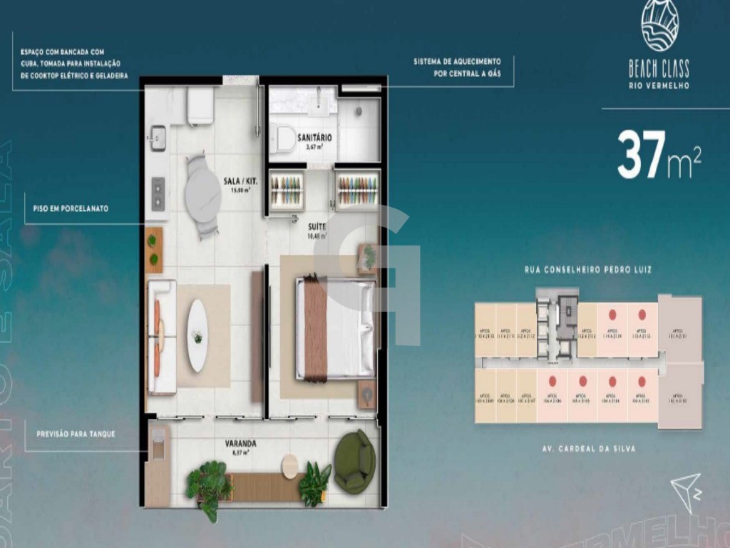 Apartamento, 1 quarto, 37 m² - Foto 15