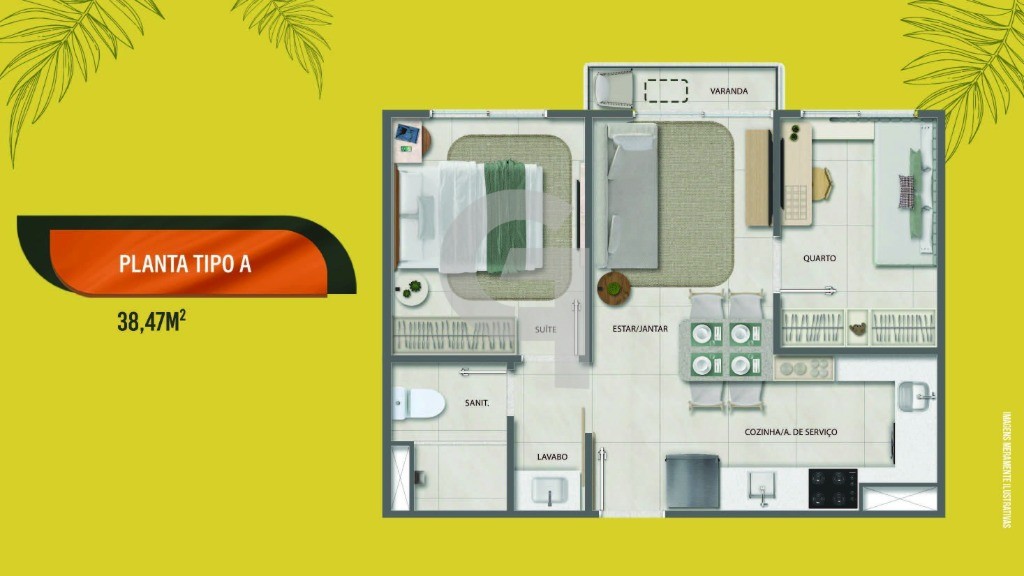 Apartamento, 2 quartos, 38 m² - Foto 19
